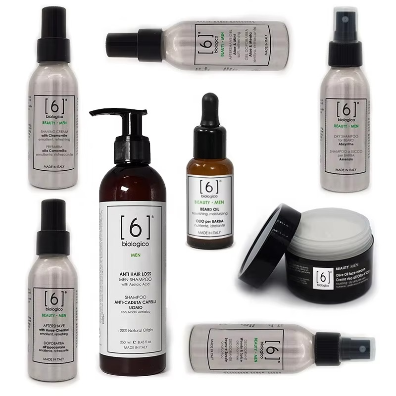 Luxury Cosmetic Creams and Lotions for Men - Full Line of Organic Products - Vegan - Made in Italy
