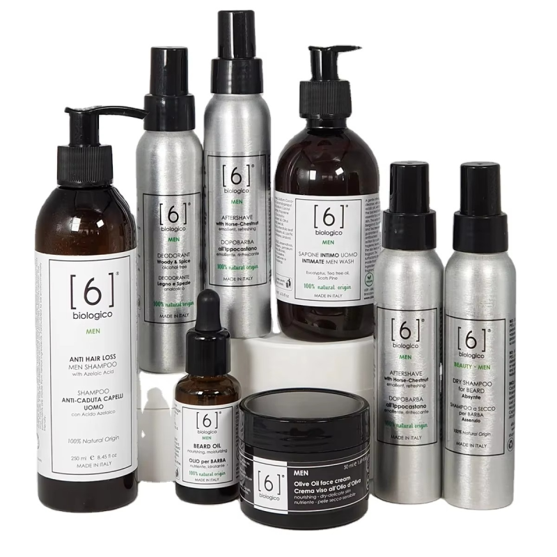 Luxury Cosmetic Creams and Lotions for Men - Full Line of Organic Products - Vegan - Made in Italy