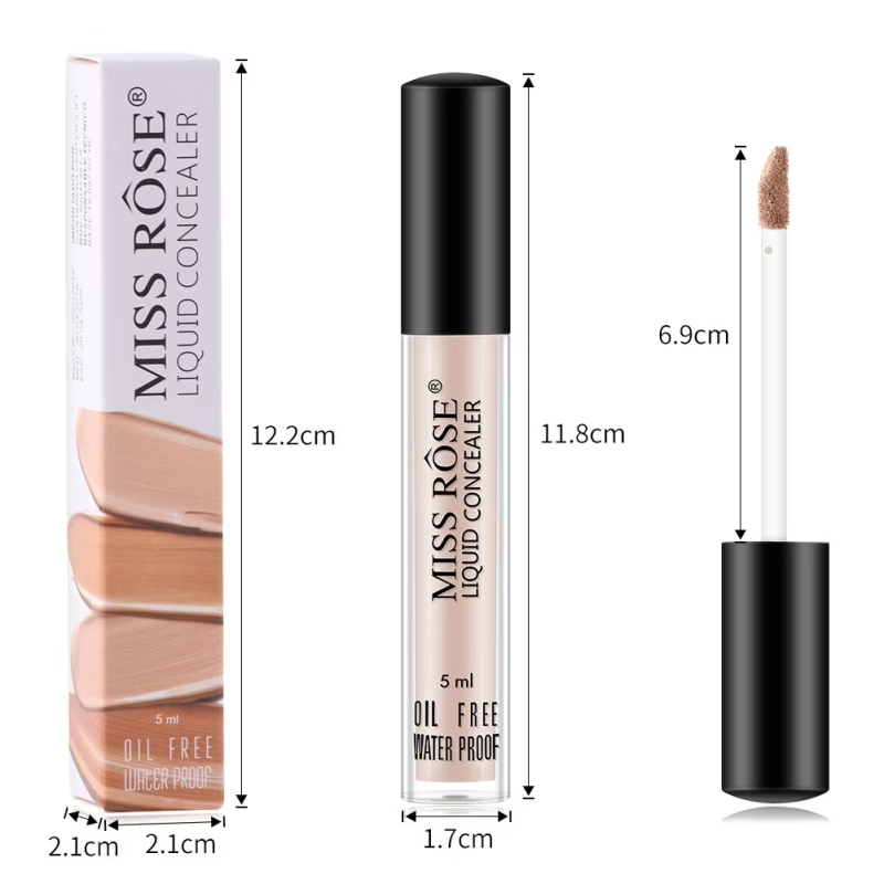 MISS ROSE Top Selling Products Cosmetic Stick Makeup Liquid Natural Primer Cover Makeup Liquid Foundation 5ml