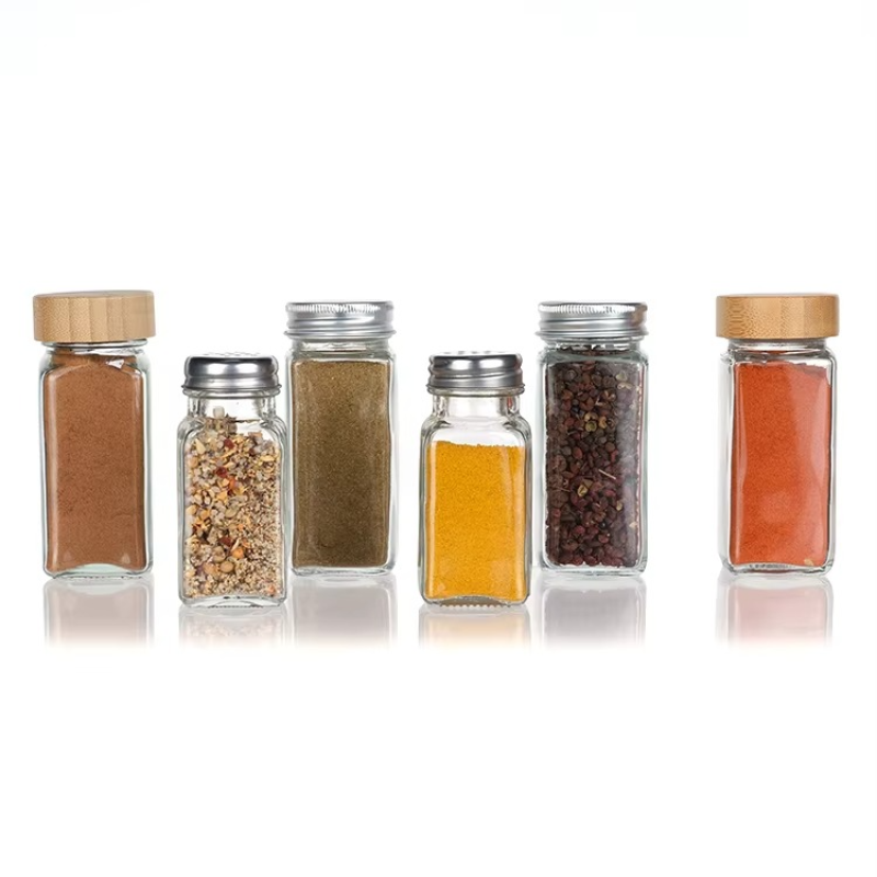 Spice Jars Seasoning Shaker Bottles Kitchen Spices Storage Condiment Jar Salt Pepper Boxes Kitchen Spice Organizer Rack
